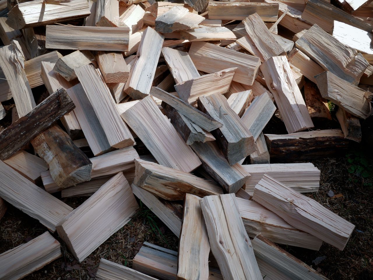 Bakkie load filled with firewood